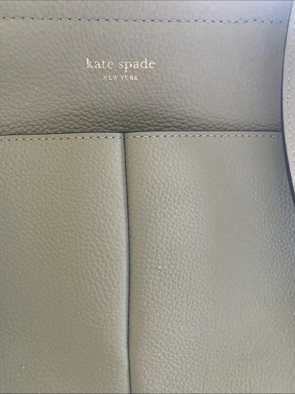 kate spade Mint Green Structured Pebbled Leather Tote